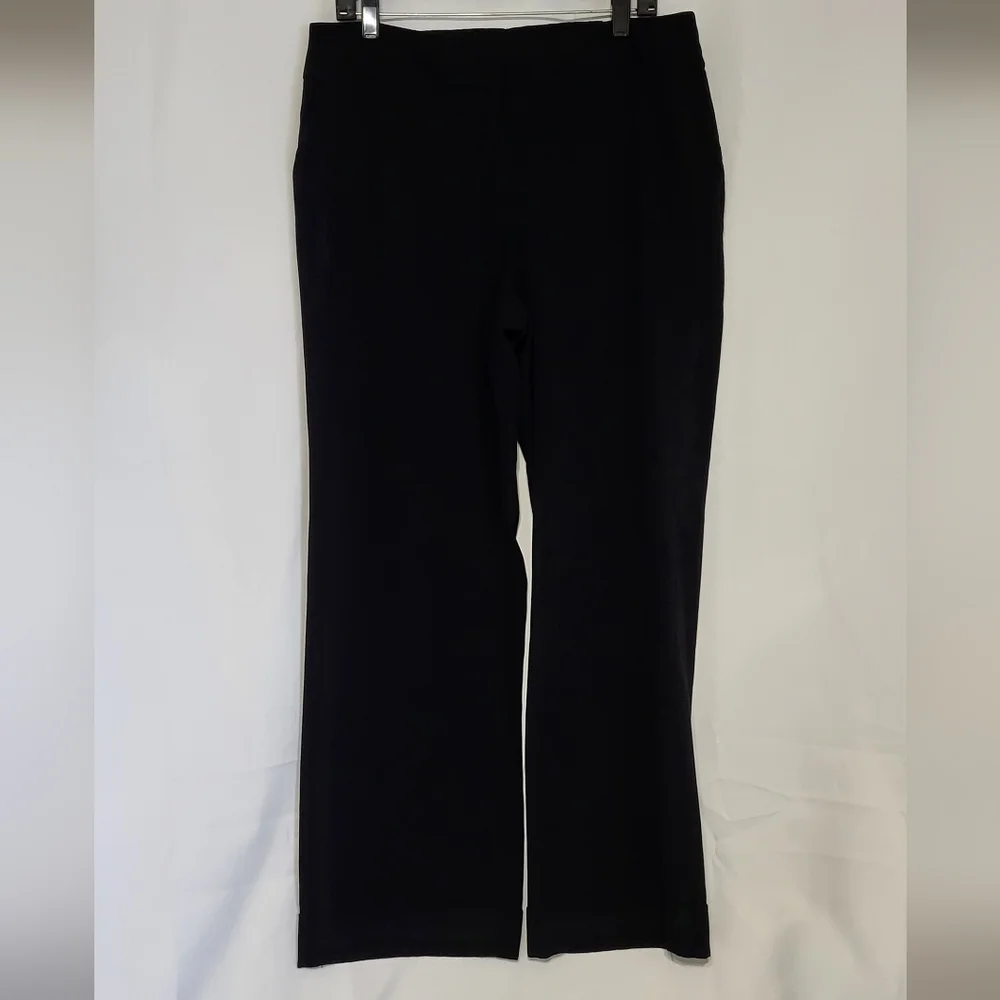 Investments Women's Black High Waisted Cuffed Slack/Dress Pants Size 14R 🐈